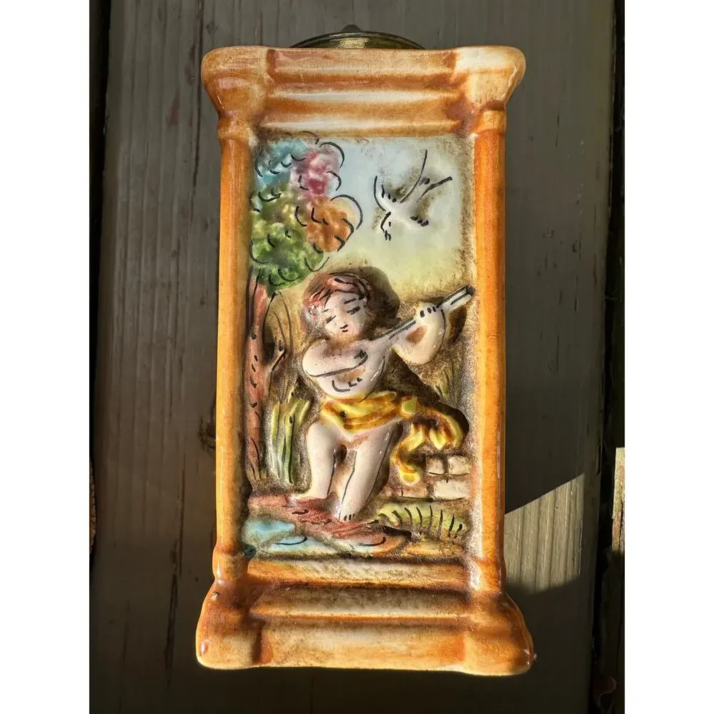 Vintage CAPODIMONTE Painted Italian Ceramic 5